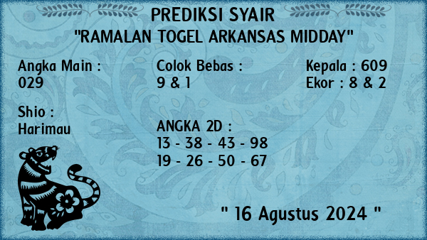 Prediksi Arkansas Midday