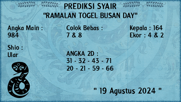 Prediksi Busan Day