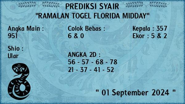 Prediksi Florida Midday