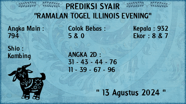 Prediksi Illinois Evening