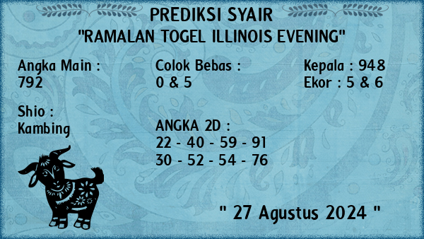 Prediksi Illinois Evening