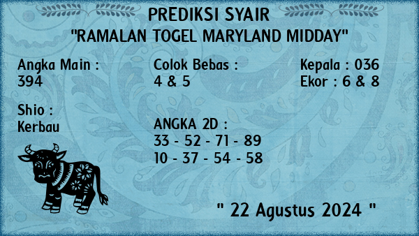 Prediksi Maryland Midday