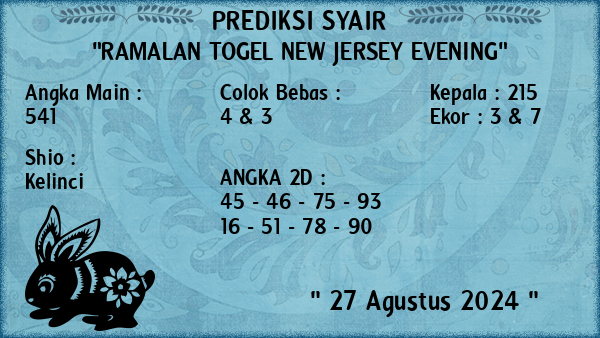 Prediksi New Jersey Evening