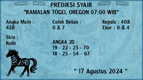 Prediksi Oregon 07:00 WIB