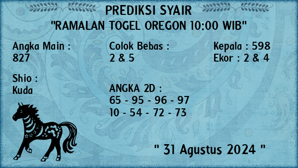 Prediksi Oregon 10:00 WIB