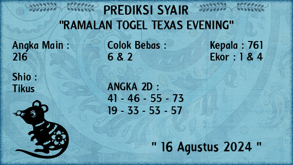 Prediksi Texas Evening