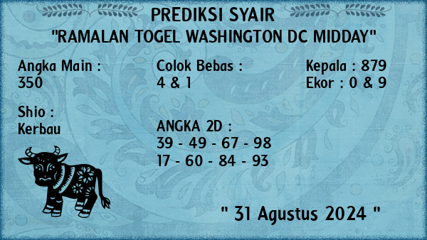 Prediksi Washington Dc Midday