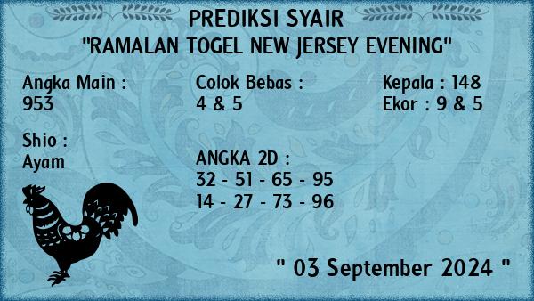 Prediksi New Jersey Evening