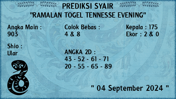 Prediksi Tennesse Evening